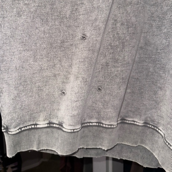 Free People Falling Forward Crewneck Sweatshirt XL Gray Oversized Pullover - Picture 4 of 12